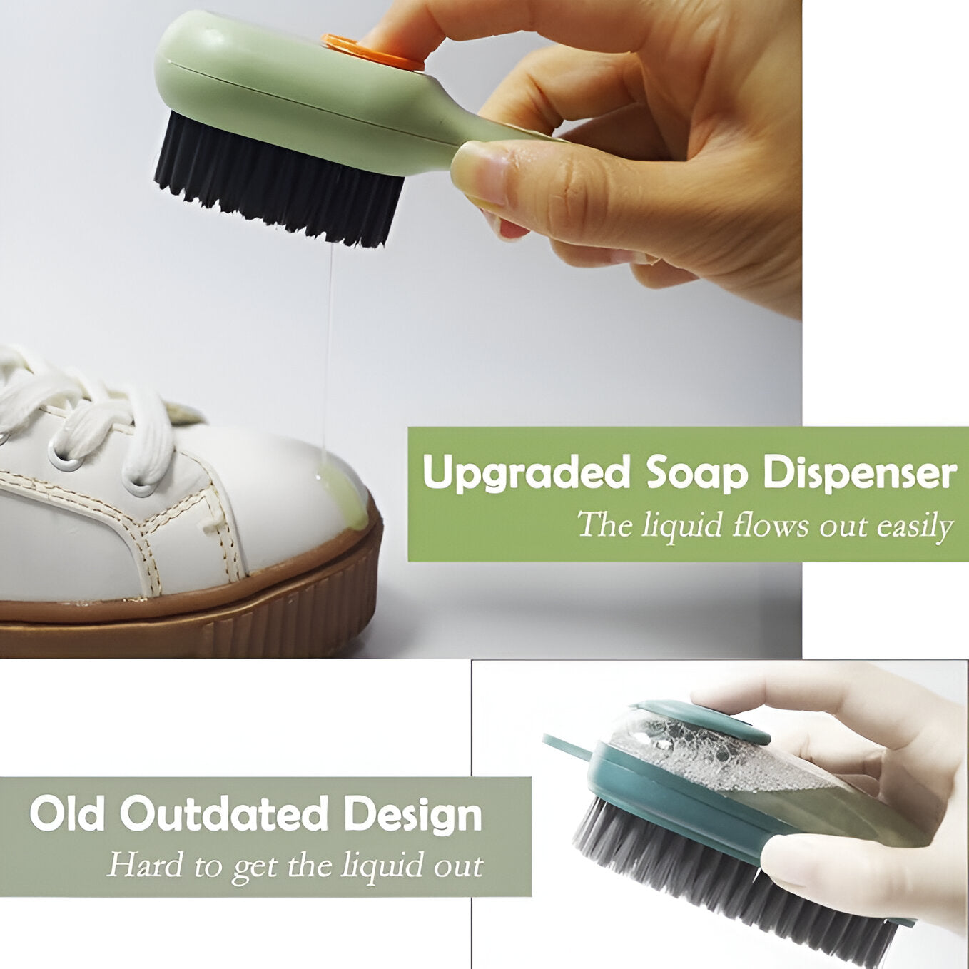 TrueScrub Cleaning Brush with Soap Dispenser