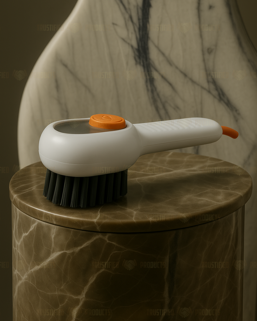 TrueScrub Cleaning Brush with Soap Dispenser
