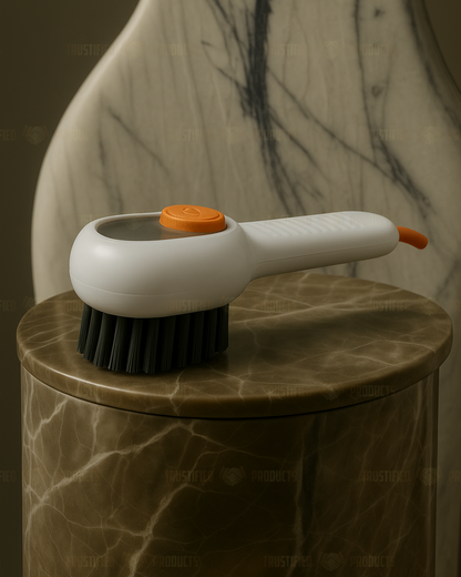 TrueScrub Cleaning Brush with Soap Dispenser