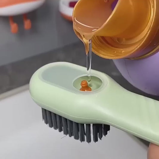 TrueScrub Cleaning Brush with Soap Dispenser